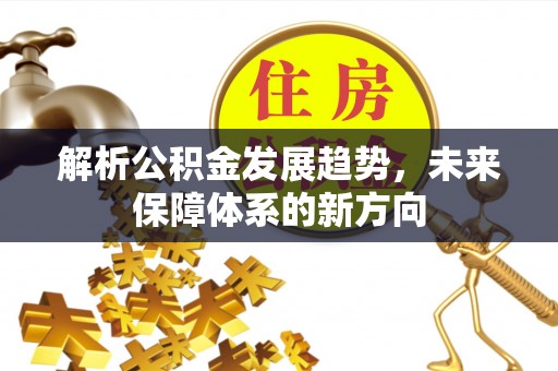 滴道解析公积金发展趋势，未来保障体系的新方向
