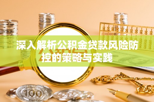 滴道深入解析公积金贷款风险防控的策略与实践