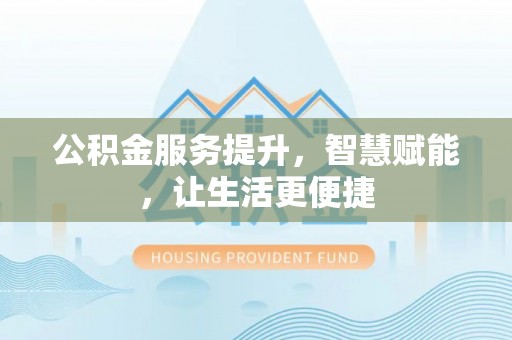 滴道公积金服务提升，智慧赋能，让生活更便捷