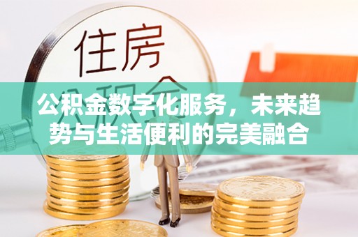 滴道公积金数字化服务，未来趋势与生活便利的完美融合