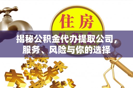 滴道揭秘公积金代办提取公司，服务、风险与你的选择