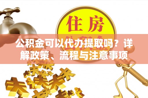 滴道公积金可以代办提取吗？详解政策、流程与注意事项