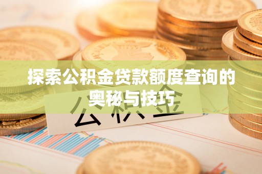 滴道探索公积金贷款额度查询的奥秘与技巧
