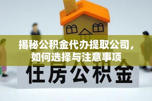 滴道揭秘公积金代办提取公司，如何选择与注意事项