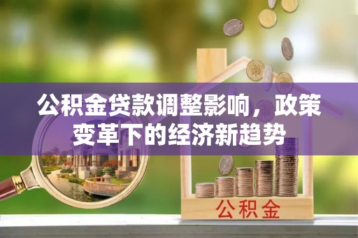 滴道公积金贷款调整影响，政策变革下的经济新趋势