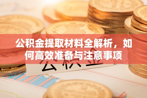 滴道公积金提取材料全解析，如何高效准备与注意事项