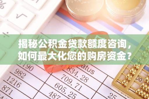 滴道揭秘公积金贷款额度咨询，如何最大化您的购房资金？