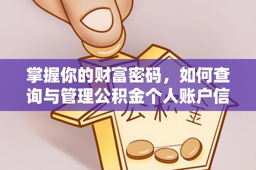 滴道掌握你的财富密码，如何查询与管理公积金个人账户信息