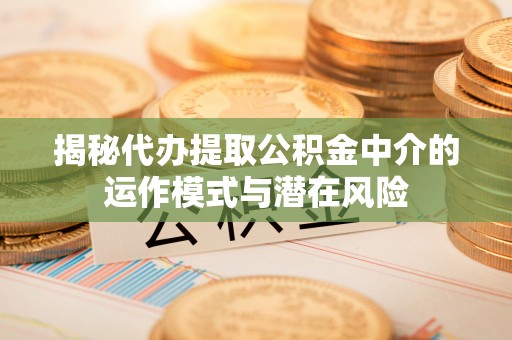 滴道揭秘代办提取公积金中介的运作模式与潜在风险