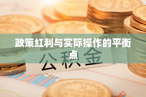 滴道政策红利与实际操作的平衡点