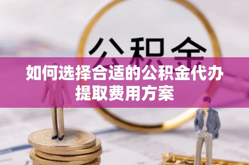 滴道如何选择合适的公积金代办提取费用方案