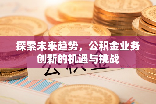 滴道探索未来趋势，公积金业务创新的机遇与挑战