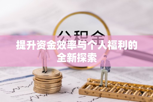 滴道提升资金效率与个人福利的全新探索