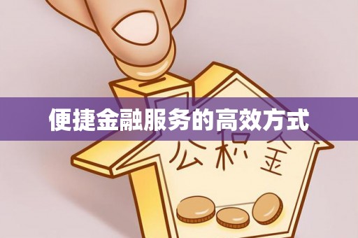滴道便捷金融服务的高效方式