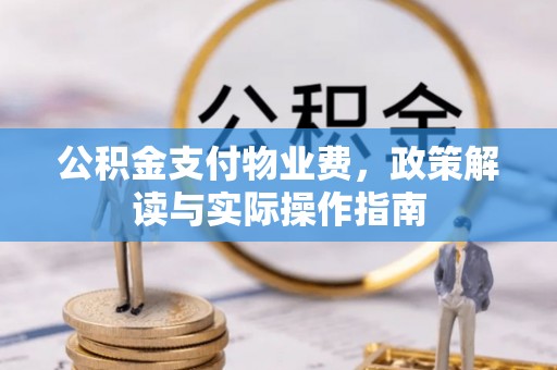 滴道公积金支付物业费，政策解读与实际操作指南
