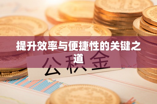滴道提升效率与便捷性的关键之道
