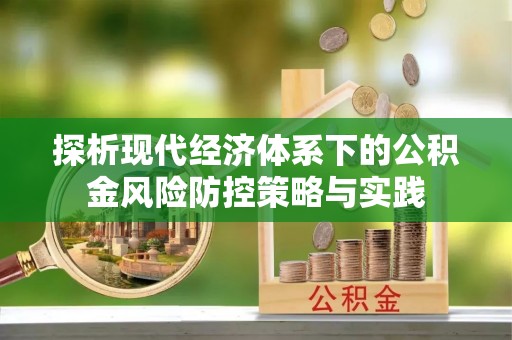 滴道探析现代经济体系下的公积金风险防控策略与实践