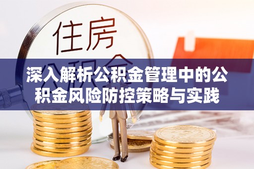 滴道深入解析公积金管理中的公积金风险防控策略与实践