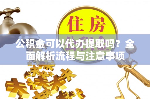 滴道公积金可以代办提取吗？全面解析流程与注意事项