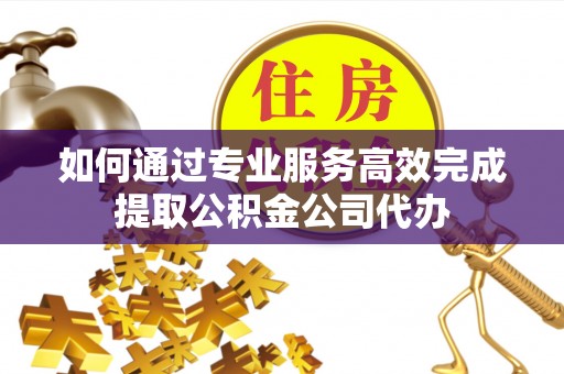 滴道如何通过专业服务高效完成提取公积金公司代办
