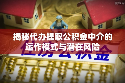 滴道揭秘代办提取公积金中介的运作模式与潜在风险