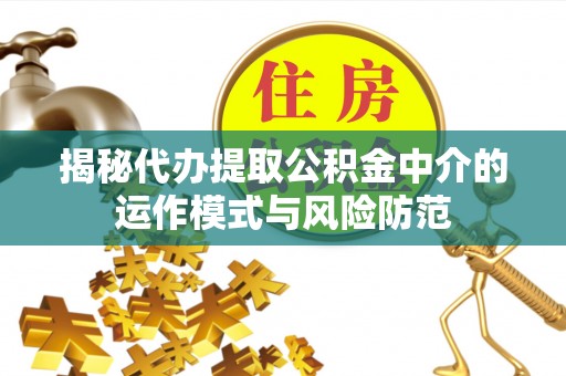 滴道揭秘代办提取公积金中介的运作模式与风险防范