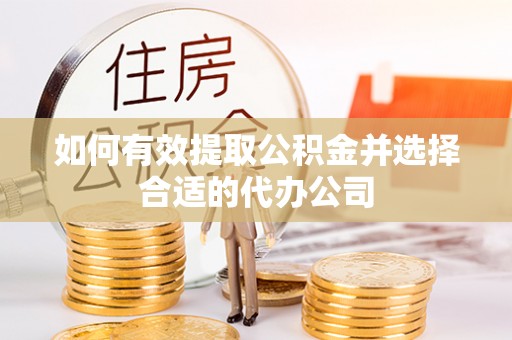 滴道如何有效提取公积金并选择合适的代办公司